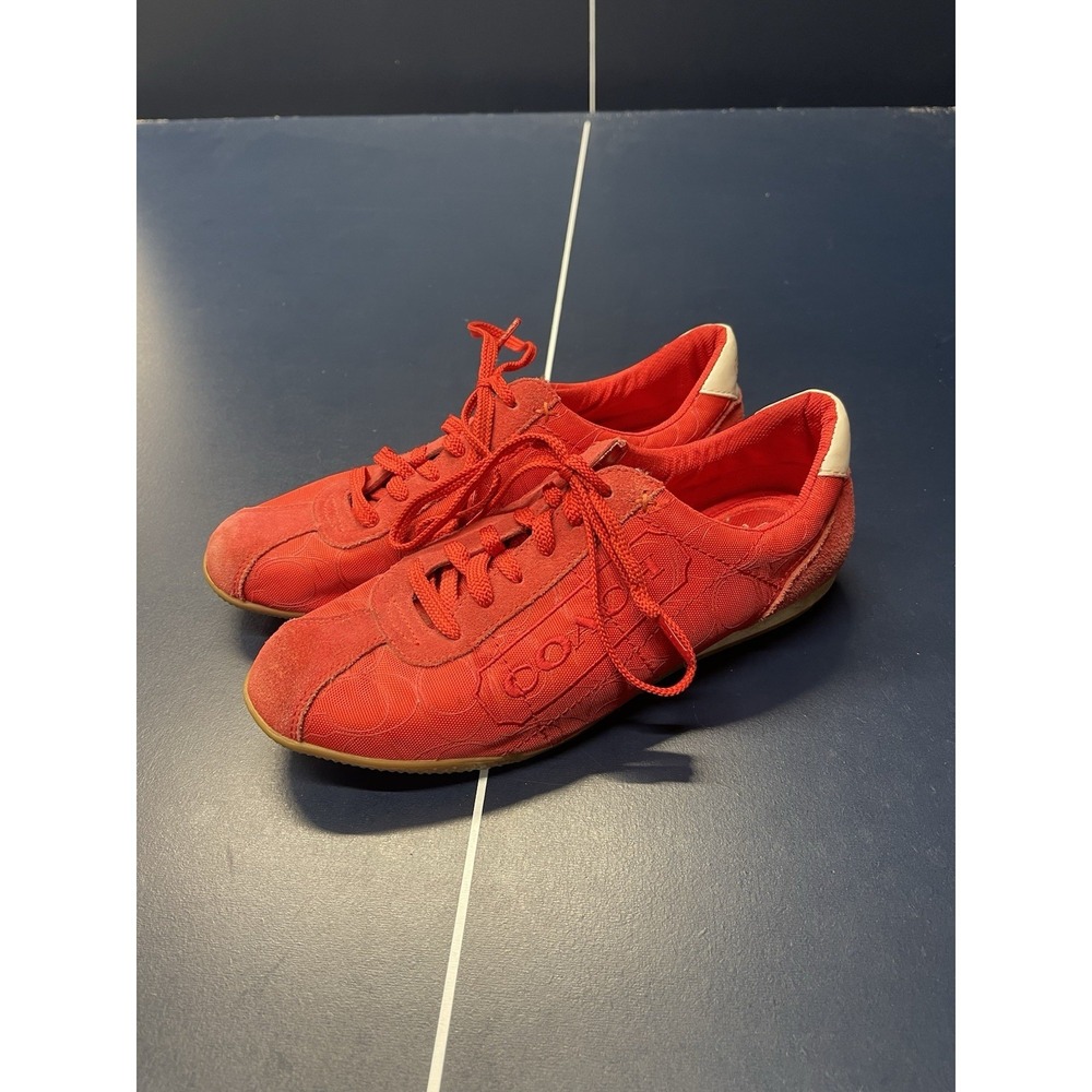 Vintage Coach Red Designer Shoes Size 9